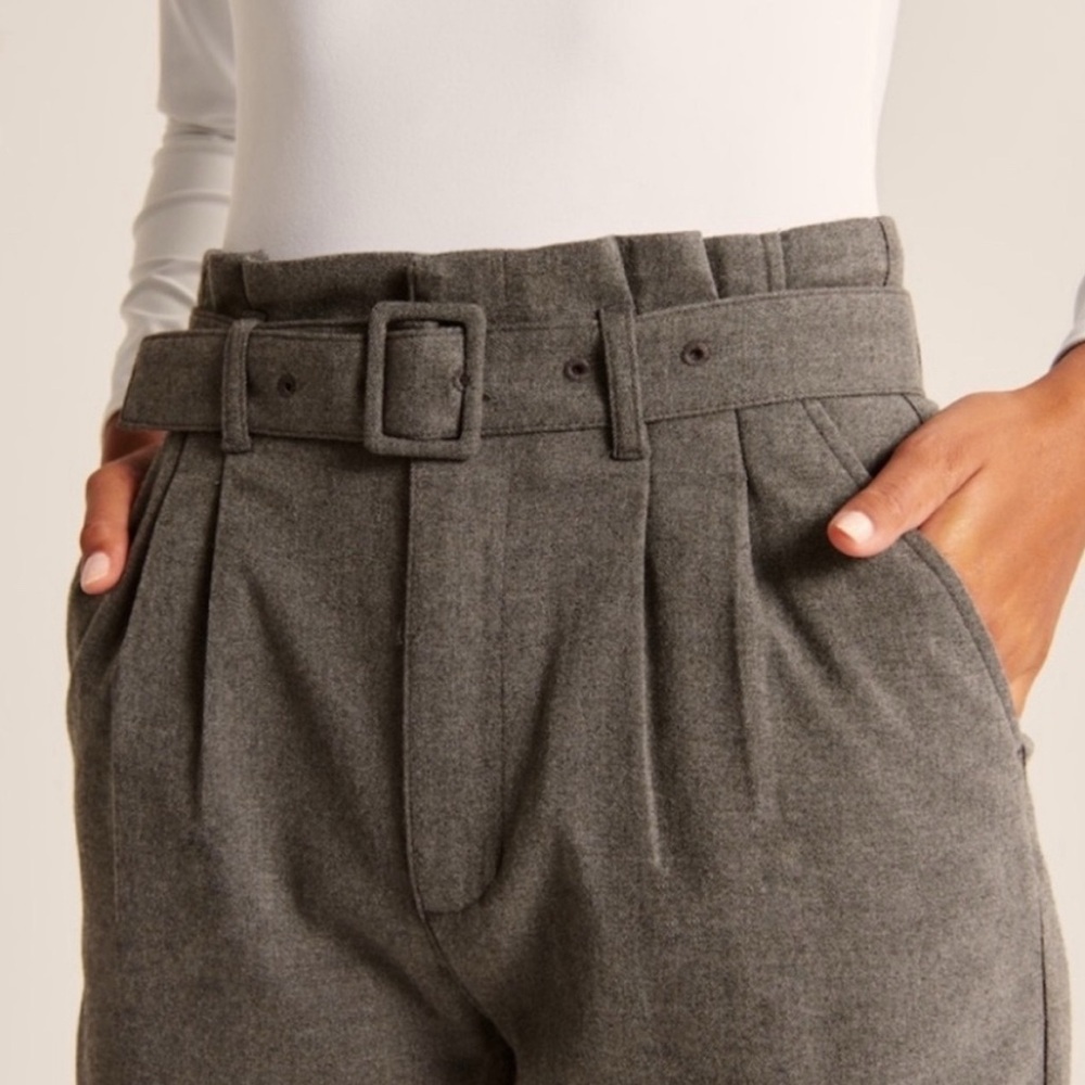Abercrombie & Fitch Grey Belted Ankle Pant - Picture 3 of 6